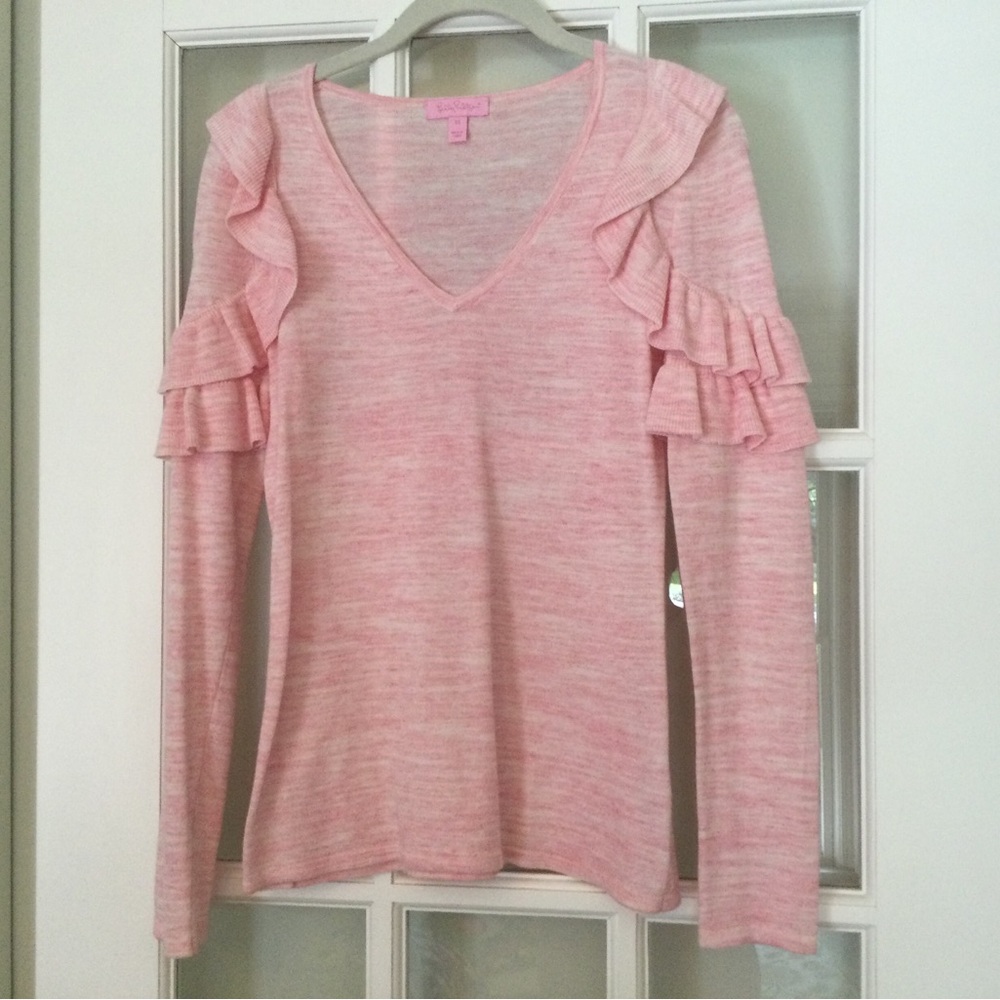 Lilly Pulitzer ruffle sweater